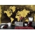 Fototapeta mapa świata złoto czarna PRESTIGE